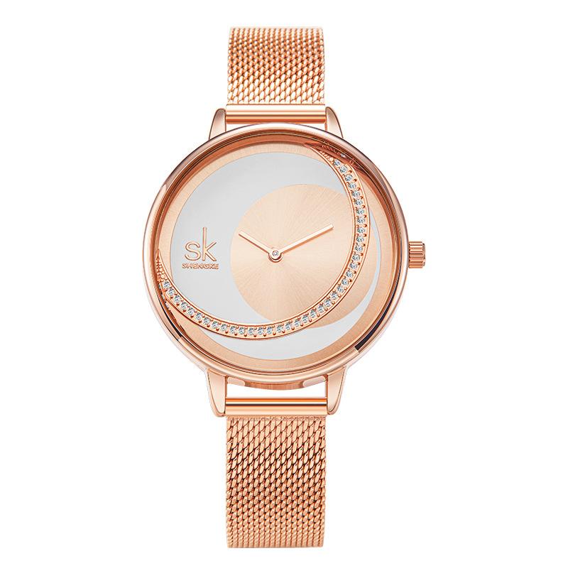 

Ladies Watch Women S Fashion Diamond-Encrusted Women S Watch Sun Pattern Dial Women S Famous Watch Waterproof Quartz Watch Women 0088