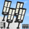 Outdoor Solar Street Light with Double-Sided Illumination for Courtyard Lighting