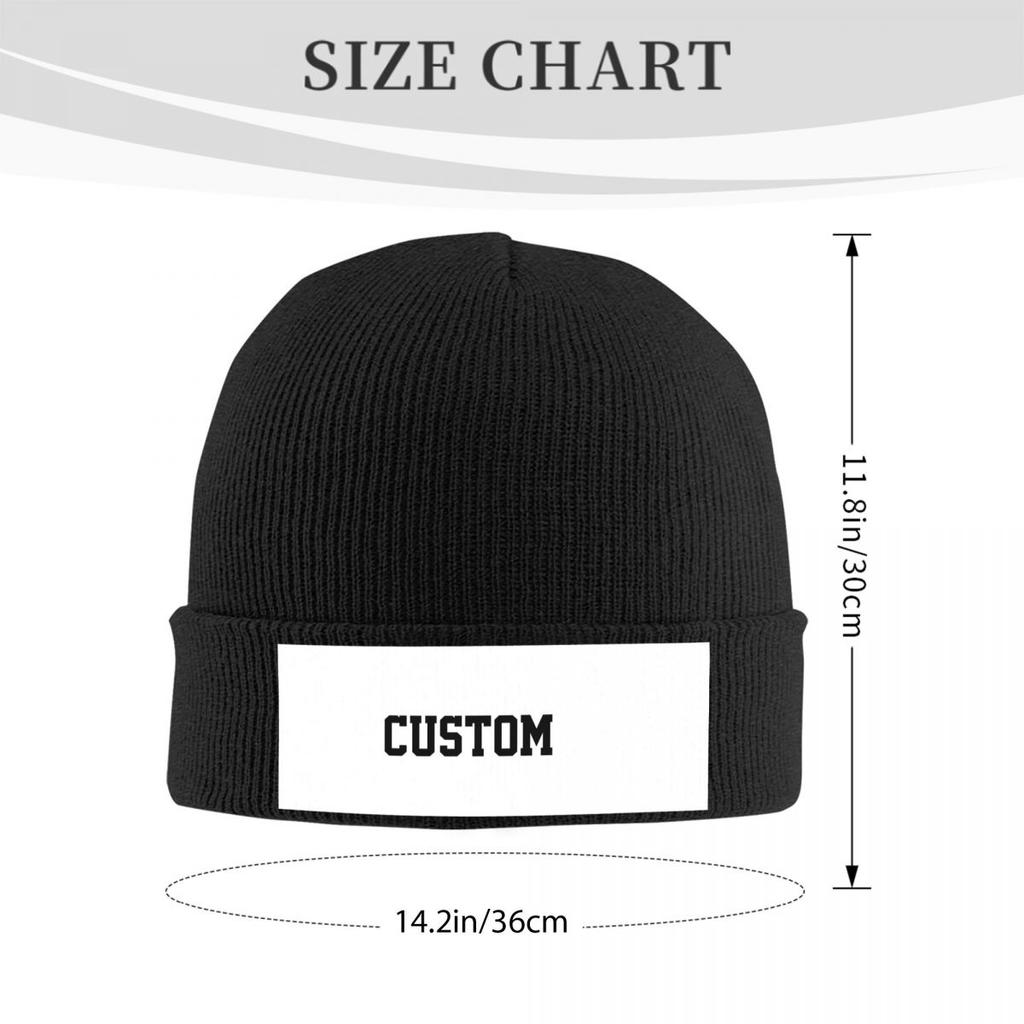 Custom Logo Knitted Caps Women's Men's Beanie Autumn Winter Hats Warm Caps