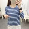 Cotton Striped Oversized Long Sleeve T Shirt For Women Autumn Casual Comfortable Wear