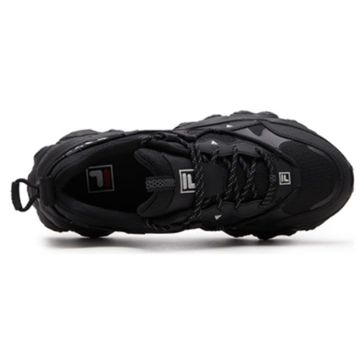 FILA Fluid 5 Cat Paw Retro Comfortable Versatile Fabric Synthetic Leather Shock Absorbing Breathable Low Top Running Shoes Men sneaker F12M412105FBK