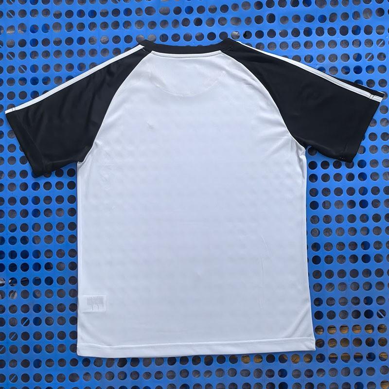 Mens Bamboo Fiber Soccer Jersey Short Sleeve Football Shirt White Adult Training Match