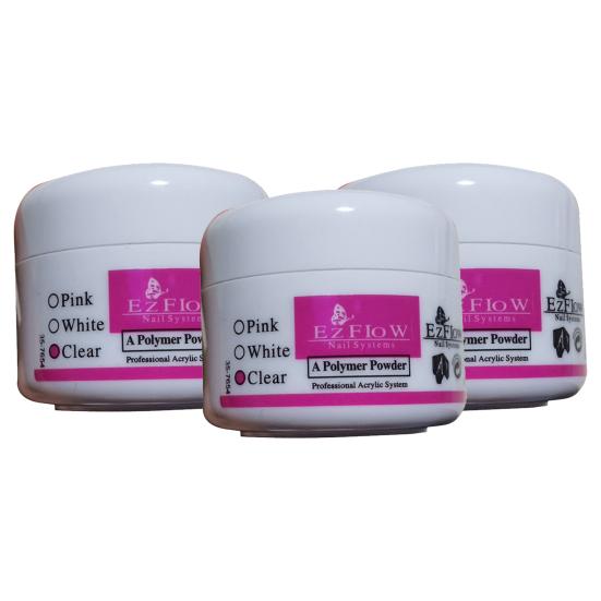 Professionelles 3-Farben-Nagelkunst-Falschspitze-Acrylpulver-Pigment-Maniküre-Werkzeug