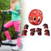 Barncykelhjälm Set Sportskyddsutrustning för Skateboard Cykling Utomhussporter