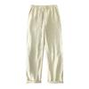 Linen pants men's thin cotton and linen pants autumn new straight loose wide-leg trousers men's casual pants