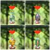 4Pcs Set Large Capacity Hummingbird Feeder Guard Sturdy Durable Hummingbird Moat Accessory Iron Hook Umbrella Design
