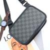 Karierte Modische Schultertasche Street Koreanische Herren Umhängetasche Outdoor Pendeln Klein