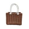 Square Hanging Baskets Plastic Woven Handbag New Storage Basket  Fruit