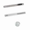 100 Sets Grommet Kit with Eyelets Washers 0.236 Inch 3PCS Installation Tools Silver Metal Grommets for Fabric Leather