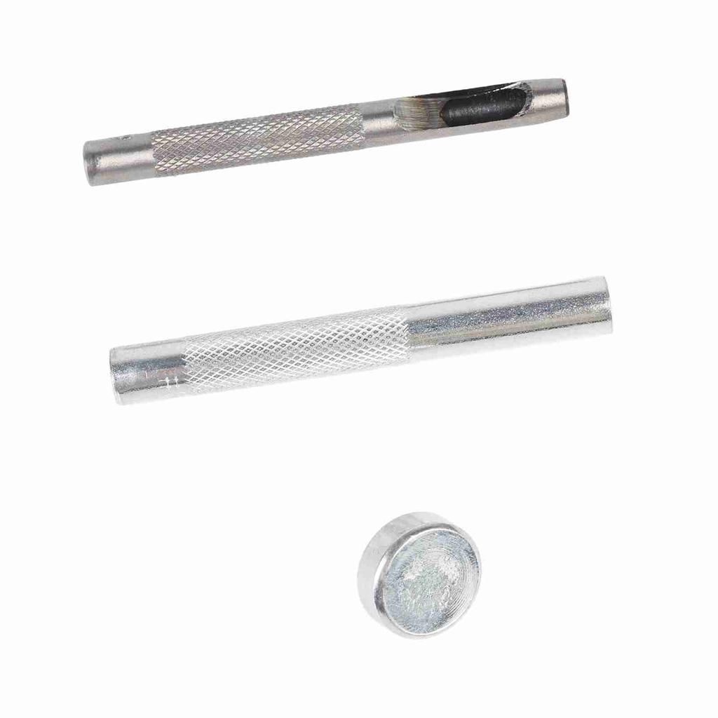 100 Sets Grommet Kit with Eyelets Washers 0.236 Inch 3PCS Installation Tools Silver Metal Grommets for Fabric Leather