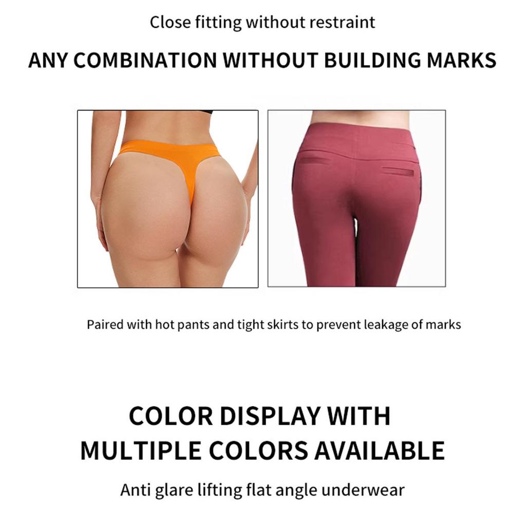 Low-Rise Sexy Seamless Triangle Thong Panties for Women - Breathable European & American Style