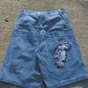 Unisex Y2K Baggy Shorts Vintage American Streetwear Printing Denim Shorts 2000s Hip Hop Men Women Casual Basketball Shorts