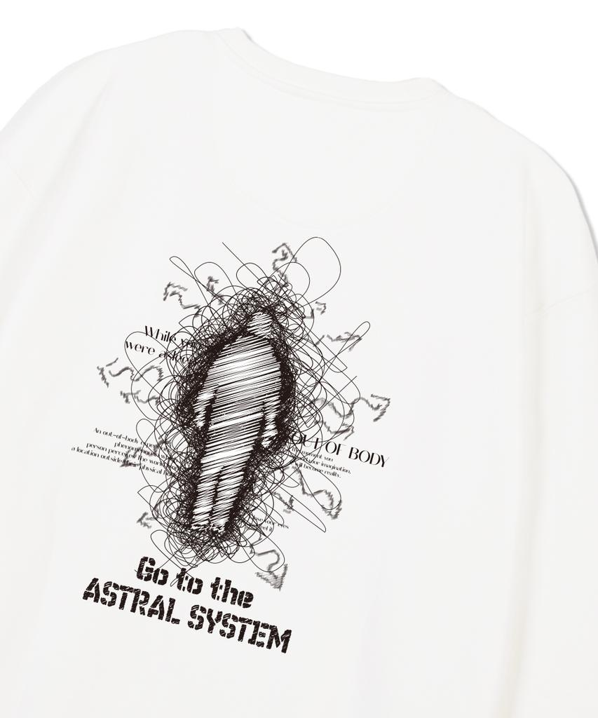 ASTRAL PROJECTION Astral System Loose Fit Sweatshirt_White