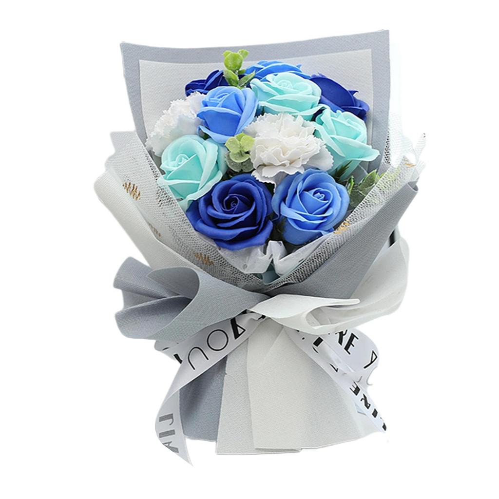 Artificial Soap Rose Wedding Bouquet Decorative Flowers Bouquet Party Home Ornament