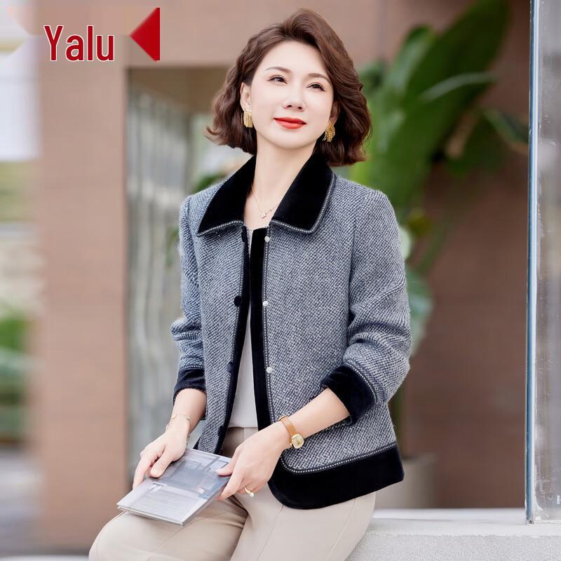 

Yalu Women s Fashion Spring Jacket for Middle-Aged Women XL