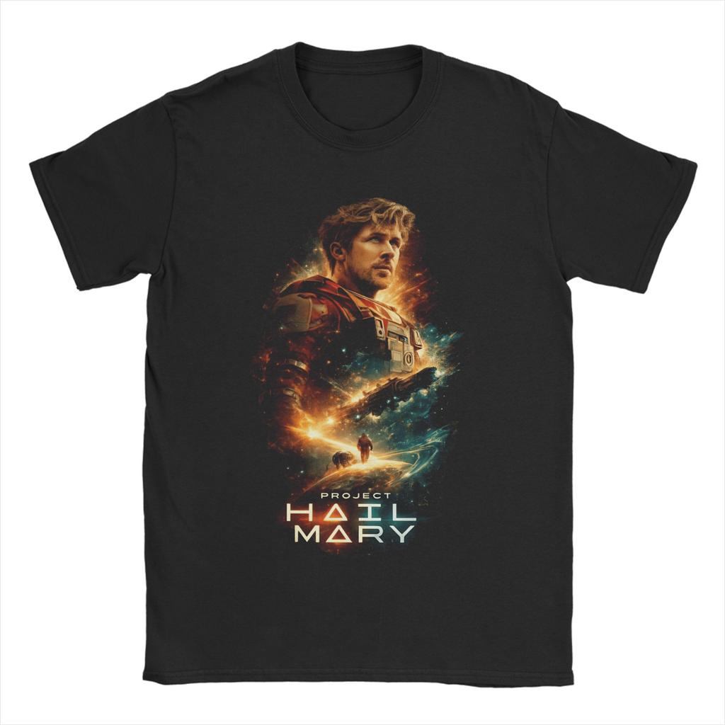 Project Hail Mary Vintage TShirt Unisex Y2K Retro Cotton T Shirts Beach O Neck Hippie Tee Shirt Pattern Plus Size Tops