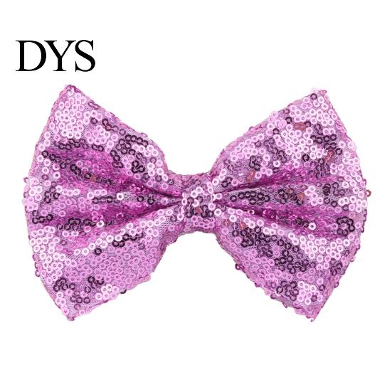 Comfortable Hair Clip Hairpin Safety Rounded Corner with Burr-Free Metal Spring Bow Shape Shiny Sequin Decoration Children Sparkling Accessory