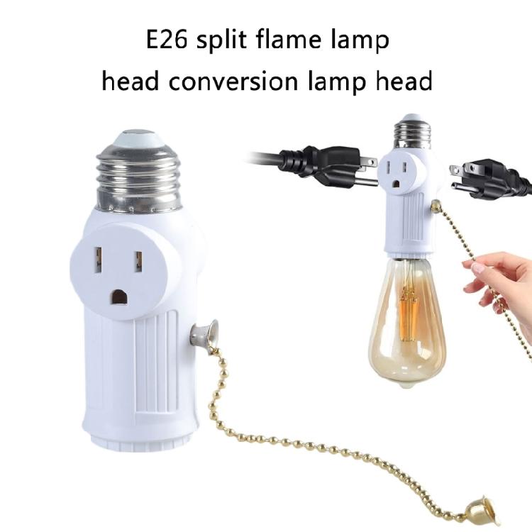 E26 Lampenfassung Adapter 3-polige Stecker Konverter für verbesserte Beleuchtungsflexibilität