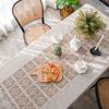 Table Cloth Plain Color Hollow Splicing Small Fresh Dining Table Cloth Restaurant Tablecloth