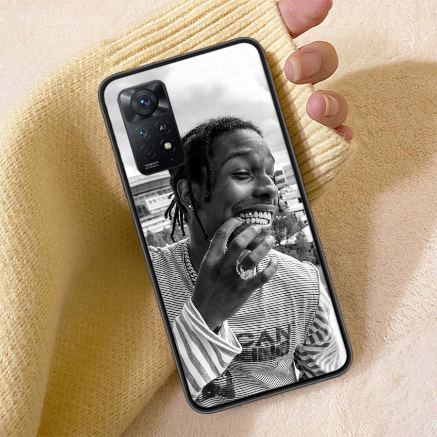 A-A$AP R-Rocky Rapper Phone Case For Redmi Note 13 14 15 Pro Plus 12 13C 12C 15C 9 10 10C 9T 9C 9A TPU Soft Cover Clear Cell Cas