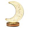 Moon Star Led Night Light Rechargeable Crystal Table Lamp Touch Switch Dimmable Ramadan Room Decor Ambient 3D Moon Lamp Eid Gift