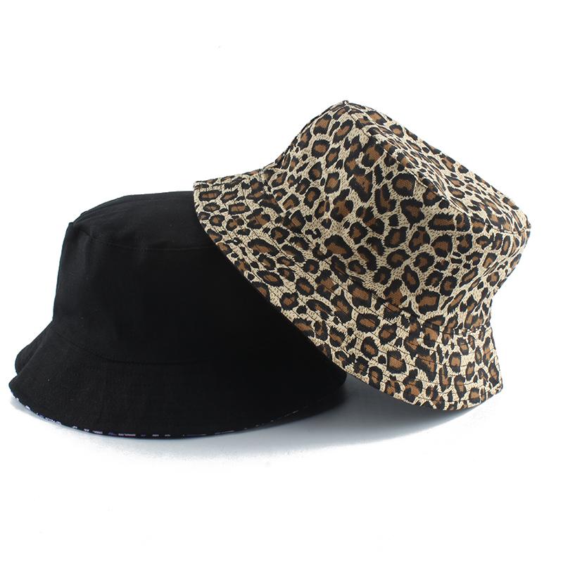 2026 Leopard Print Bucket Hat Reversible Fisherman Hat Outdoor Travel Panama Hat Sun Cap Hats For Men and Women