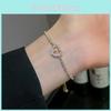 Geometric Elliptical Zircon Bracelet For Women With Adjustable Copper Design Fashion Jewelry