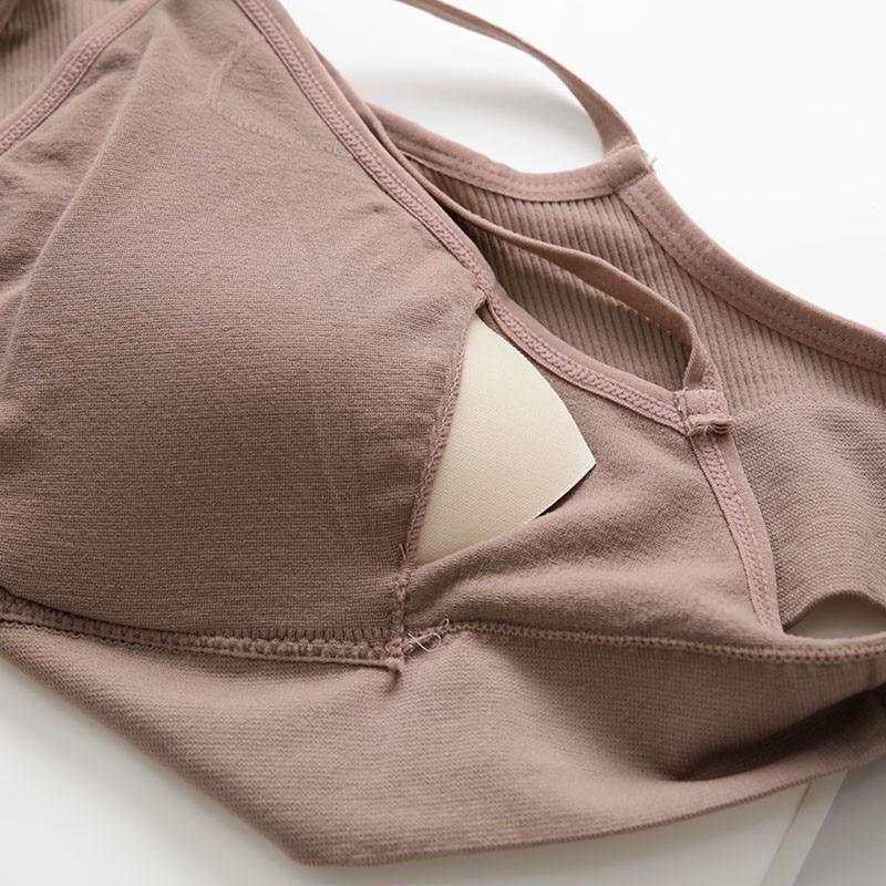 Seamless Bra Panties Set Underwear Set Women Wireless Sport Soft Padded Bras Thong Suit Backless Bralette Lingerie