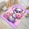 Koala rainbow flowerscarpet Yoga living room room decor children's crawling mat doormat area rug games floor mat