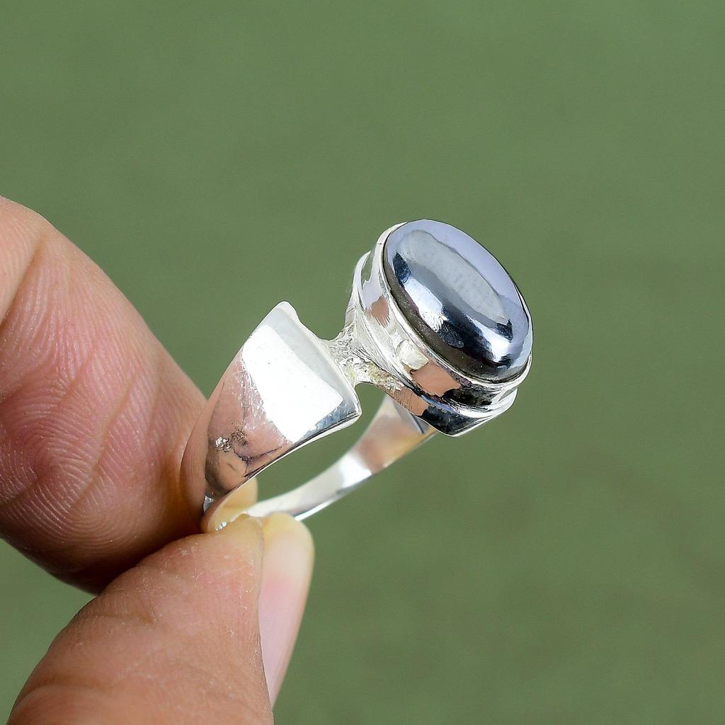 Shungite Ring 925 Sterling Silver Ring Very Pretty Gemstone Jewelry Handmade Boho Ring Shungite Jewelry Gift For Her Available In Ring Size