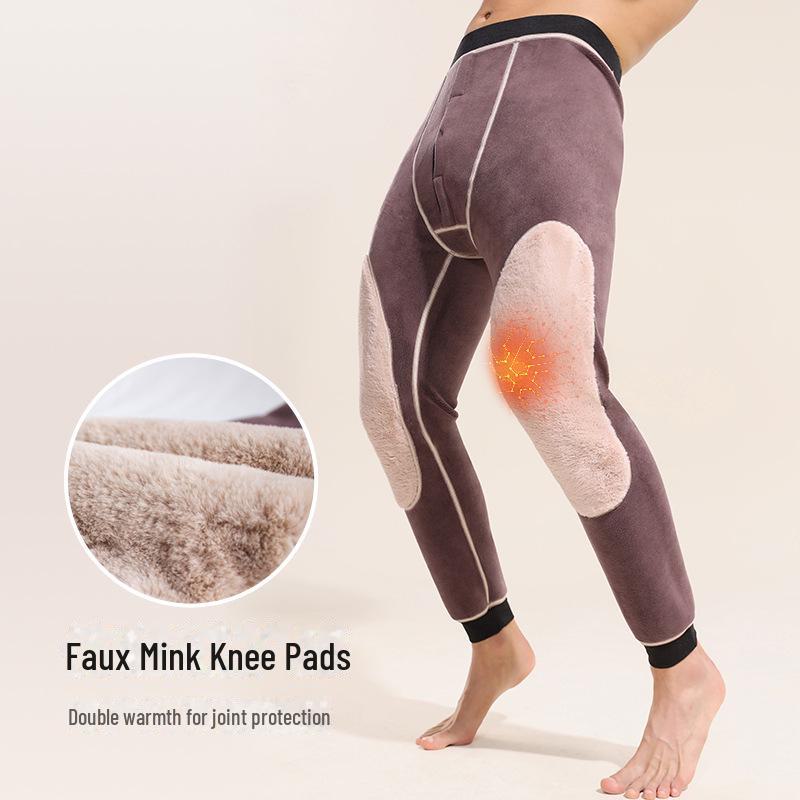 Pantalon en coton polaire extra épais pour hommes d'âge moyen et âgés, 900g, 280 lbs+, Grande taille, Vêtement chaud pour l'hiver