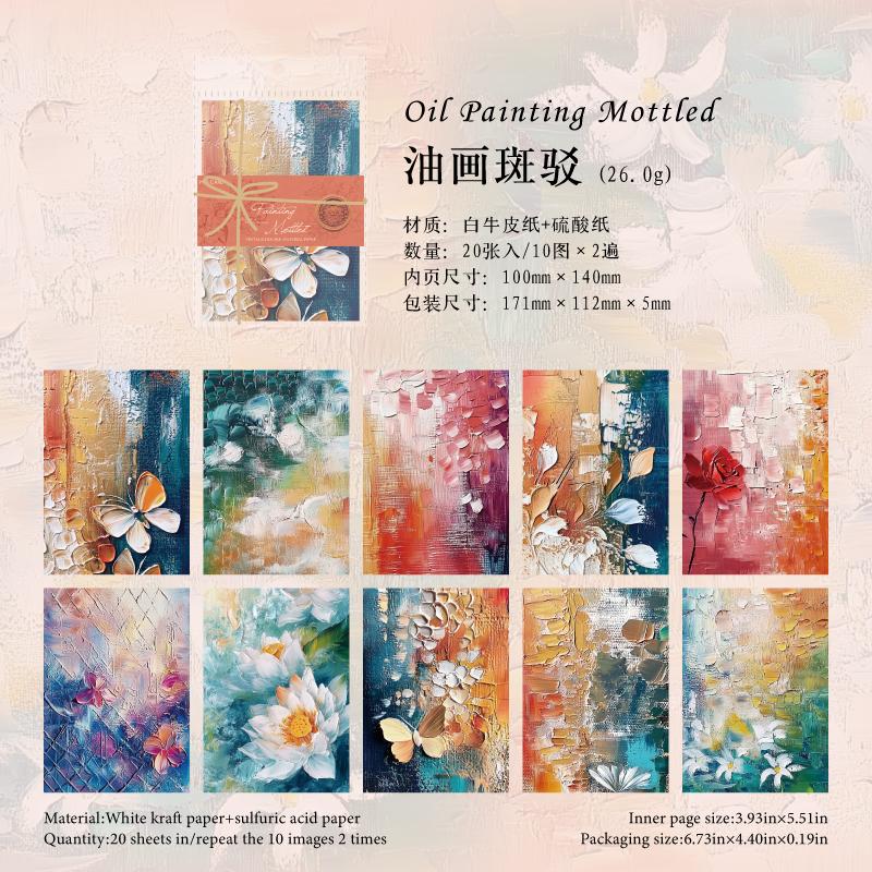 

20 pcs Vintage material Background paper Decorative Diary Album DIY Scrapbooking Journal handmade Craft Stationery Supplies