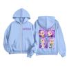 Kids Fashion Women's Lightweight Long Sleeve Zipper Hoodie Printed Hoodie With Pockets