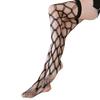 Sexy Large Grid Multi-Line Fishnet Stocking For Women Black Fishnet Stocking