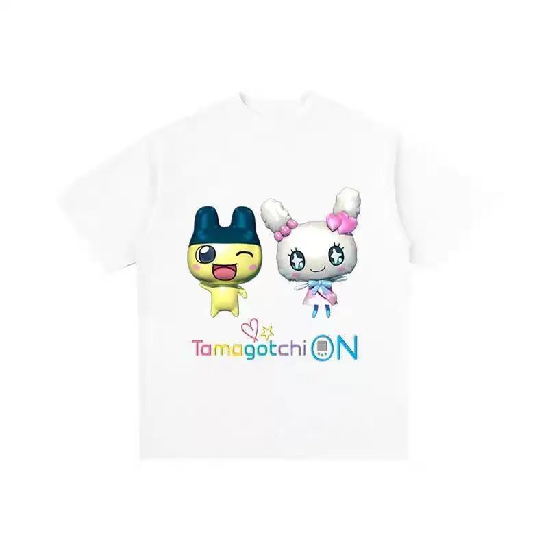 Tamagotchi Friends Tshirt Unisexs Women Tshirt Tops Graphic Female Kawaii Cartoon Harajuku Tshirt Tee Femme Y2K Clothing