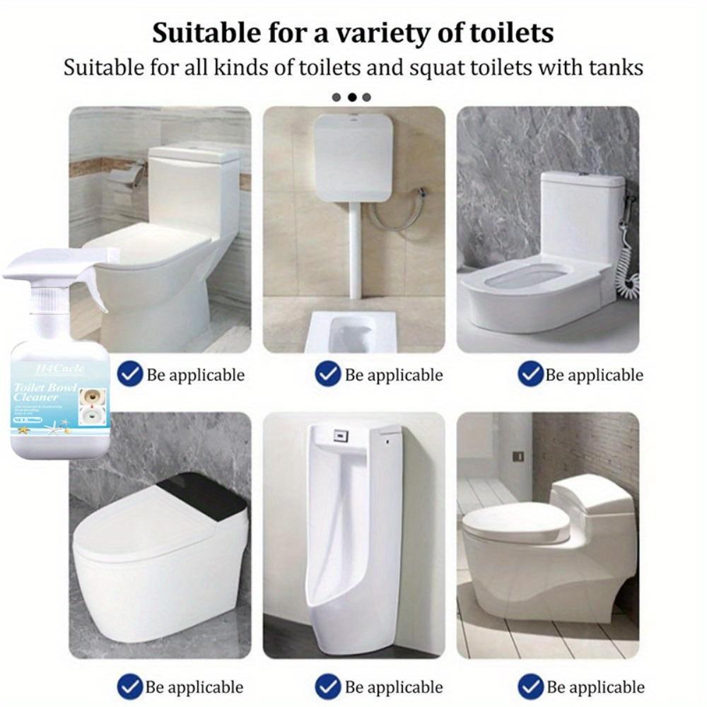 H4Cacle Multi-Purpose Toilet Bowl Remover Powerful Descaling Toilet Spirit Removes Odors Stains Scum Agent Tile Wall Yellowing Decontamination Removal