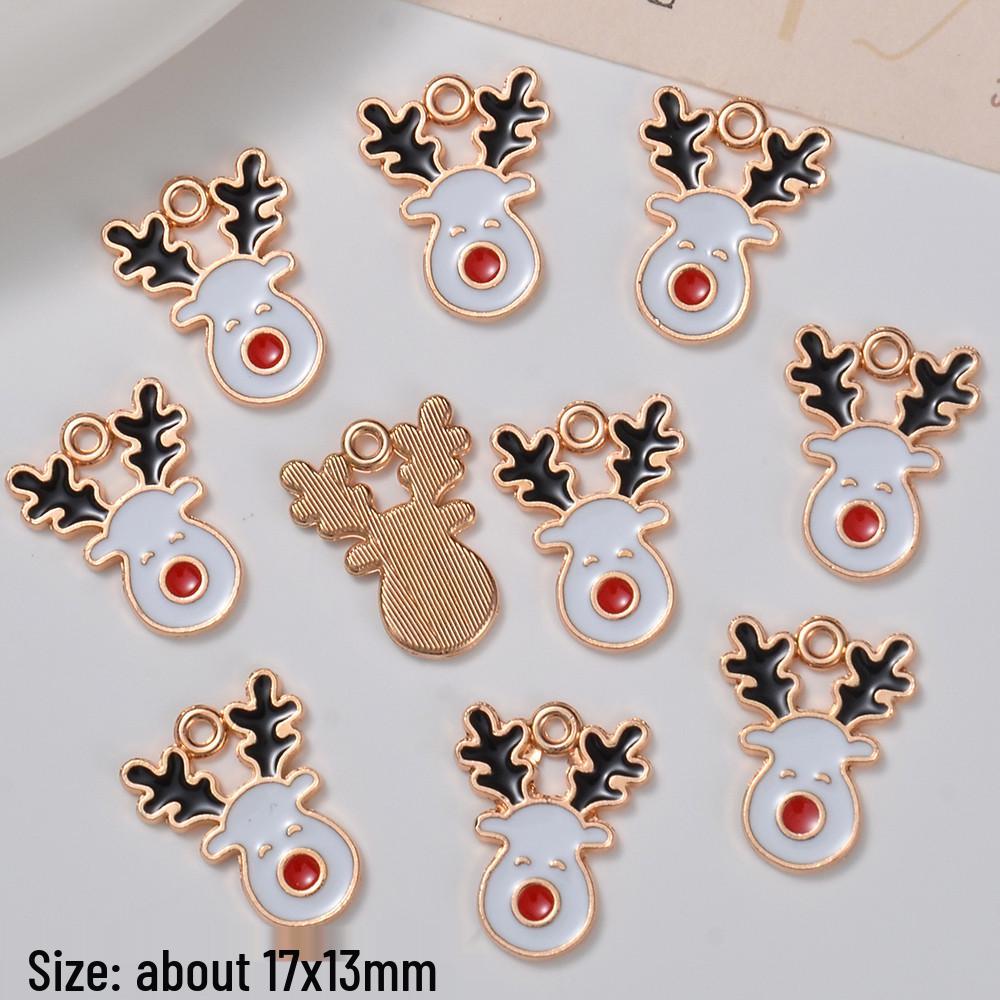 

Рождественские шармы с каплями масла: Подвески Санта и Елка для серег своими руками One piece