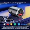 Cargador de coche rápido con adaptador de encendedor de cigarrillos y múltiples puertos USB