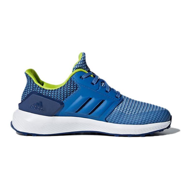 Adidas Run K Non-Slip Breathable Mid-Top Kids Running Shoes Kids Running Shoes Blue CQ0153