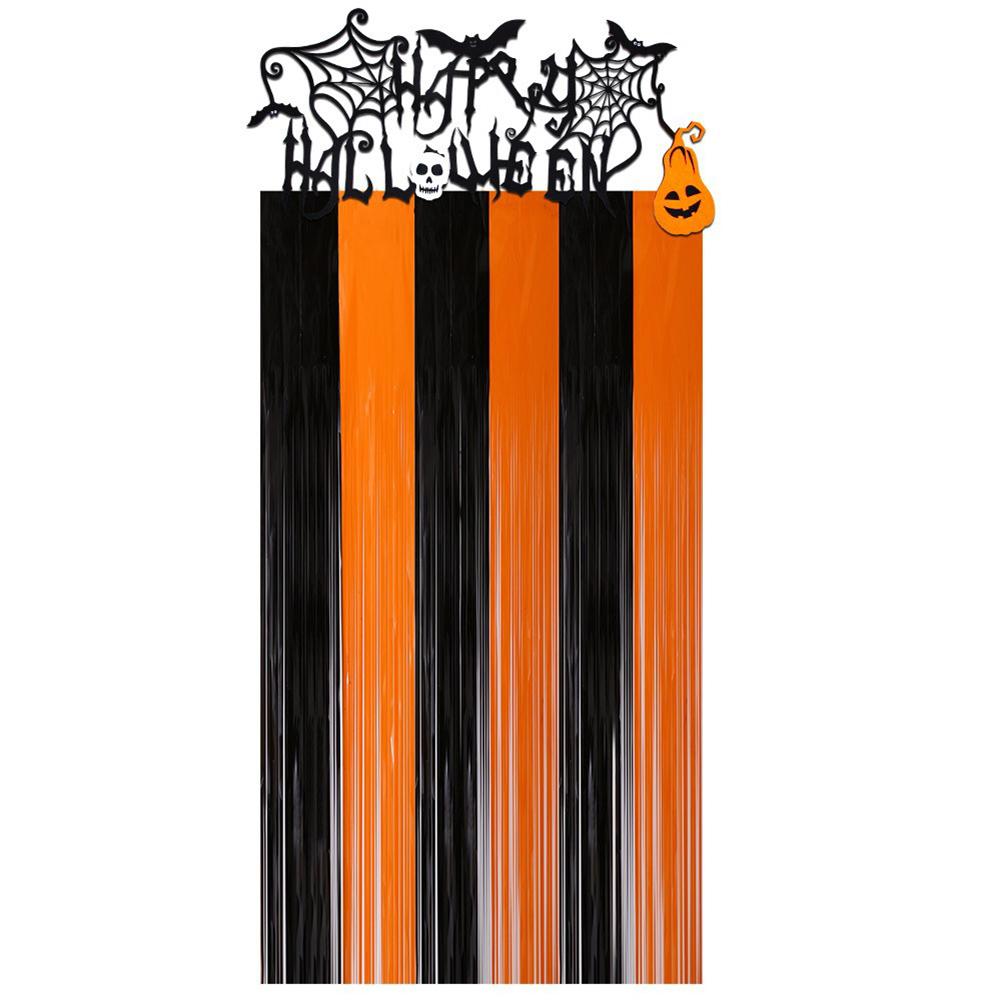

Halloween Party Door Curtain Decoration Set 2m for Spooky and Thematic Holiday Decor in Indoor and Outdoor Areas