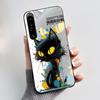 Cute Case For Sony Xperia 1 IV V II III Capa Coque Printing Shell Protective Cover Soft Silicone Cartoon Black Casing Fundas