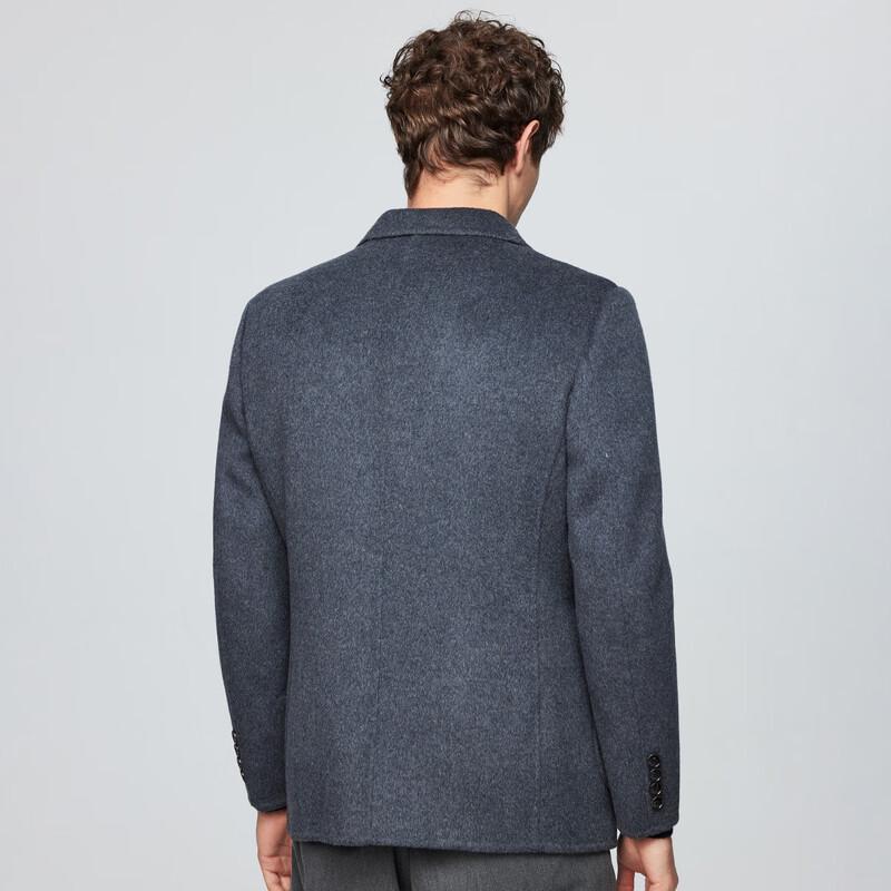 Hodo Men's Full Wool & Goose Down Short Winter Coat