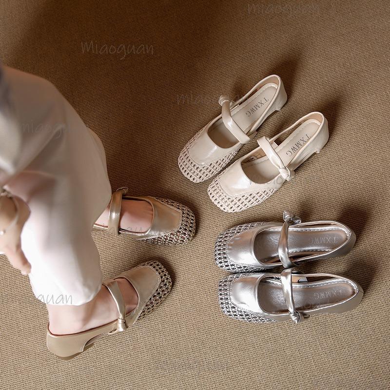 Fashion Size 35-40 Women's Sandals Hallow Out Slip on Fashion Square Toe Gladiator Sandals Comfortable Shoes for Women Zapatos De Mujer