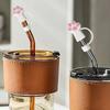 Dust-Proof Cat Paw Straw Cover Spill-Proof Straw Stopper Cute Straw Tip  Tumbler
