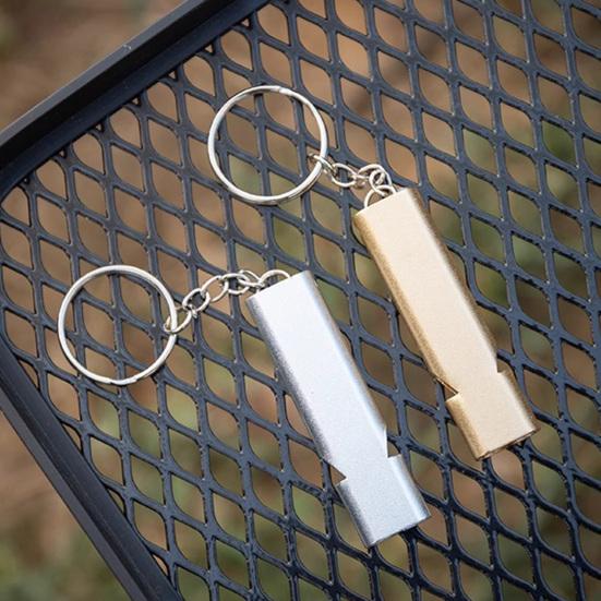 Gwizdki Awaryjne Zewnętrzne z Brelokiem Wytrzymały Stop Aluminium Kemping Wędrówki Polowanie Survival Sport Trening Zwierząt Gwizdek z Brelokiem