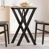 Vidaxl Mesa de Comedor con Patas en Forma de X, 50x50x75 cm