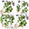 Artificial Green Leaves Stem Fake Greenery Leaves Branch Faux Plants Spray for DIY Wedding Bouquet Table Centerpieces Vase Filler Home Indoor Decor