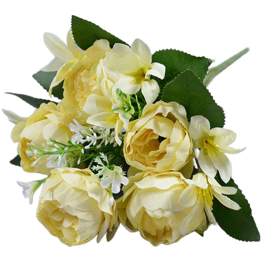 Peony Bouquet 5 Head Peony Bouquet Handcrafted Embossed Petals