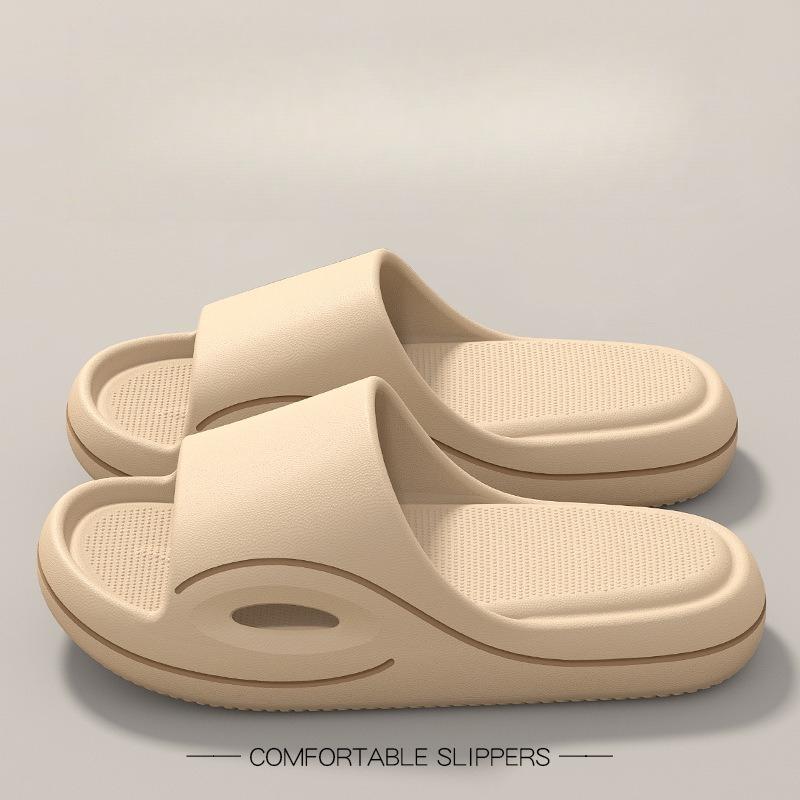 Pantoufles d'été pour hommes EVA Semelle souple Plateforme Sandales à glissière Chaussures de marche Intérieur Extérieur Plage Tongs Chaussures d'intérieur pour hommes