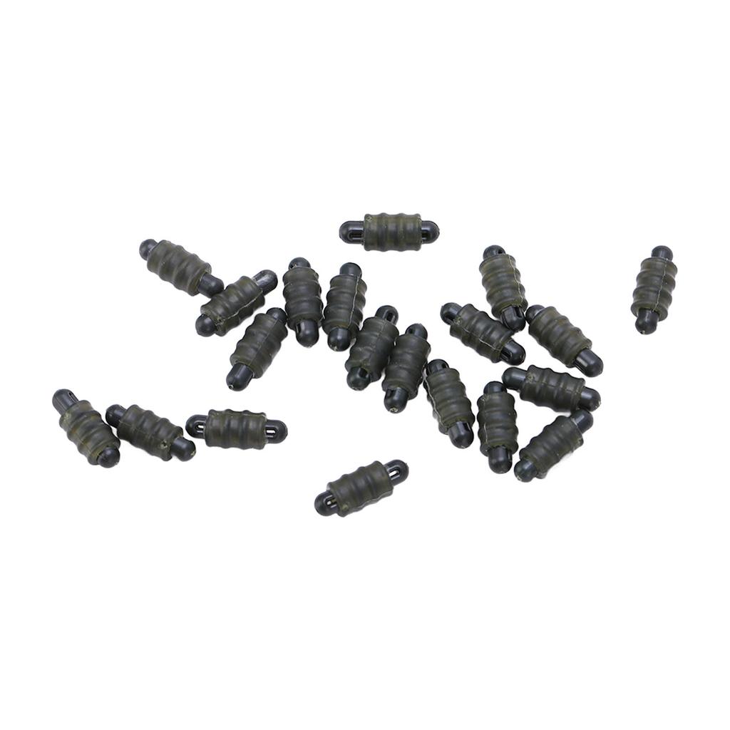 20pcs Carp Fishing Method Connectors Threaded Outside Stop Beads Feeder Accessories